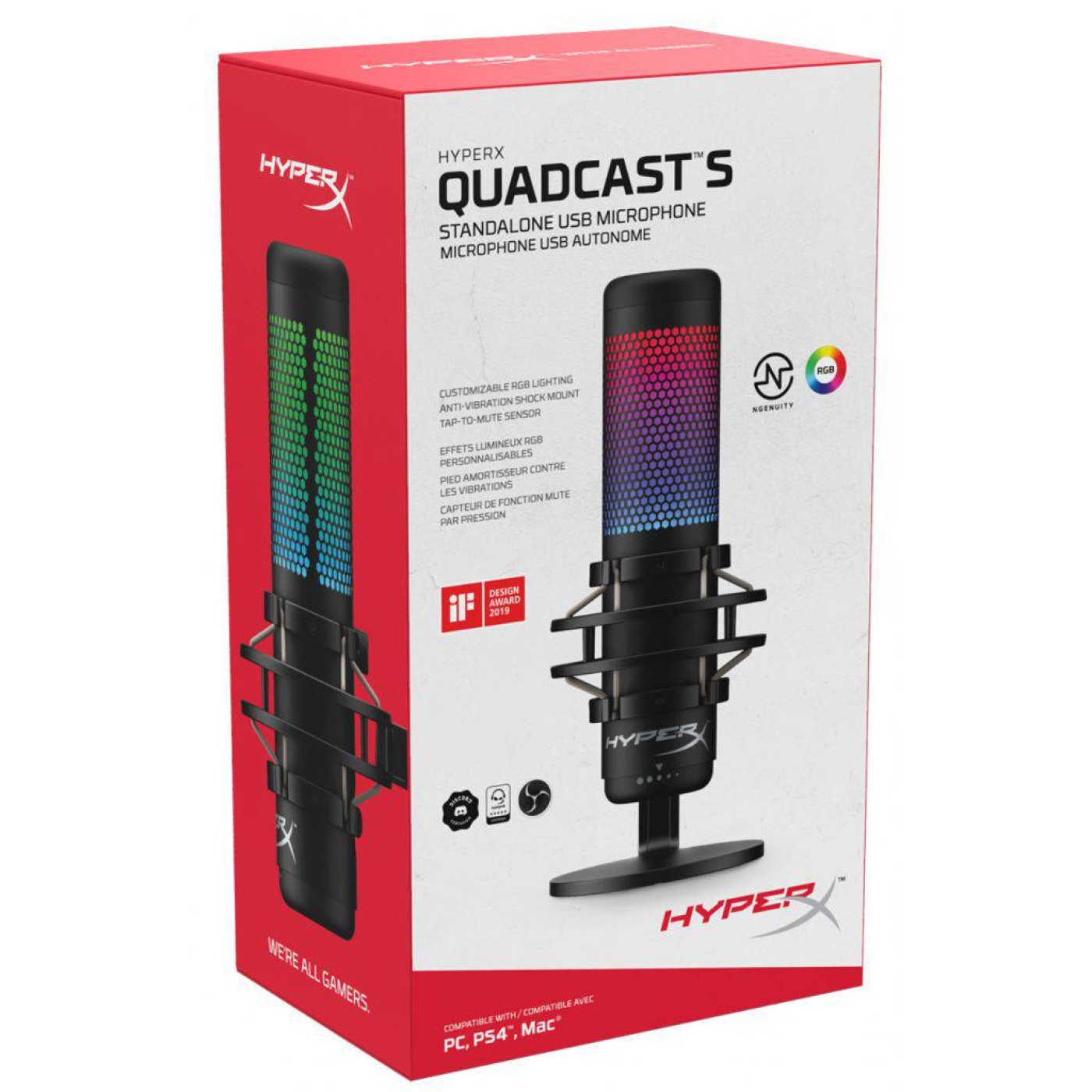 Микрофон HyperX QuadCast S (4P5P7AA) Б/у