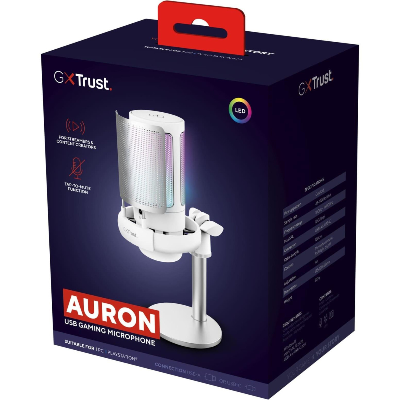 Микрофон Trust GXT 238W Auron USB-A White (26082_TRUST)