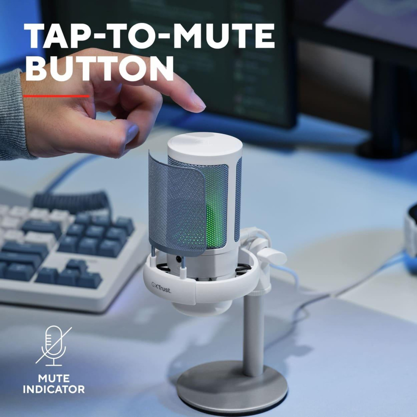 Микрофон Trust GXT 238W Auron USB-A White (26082_TRUST)