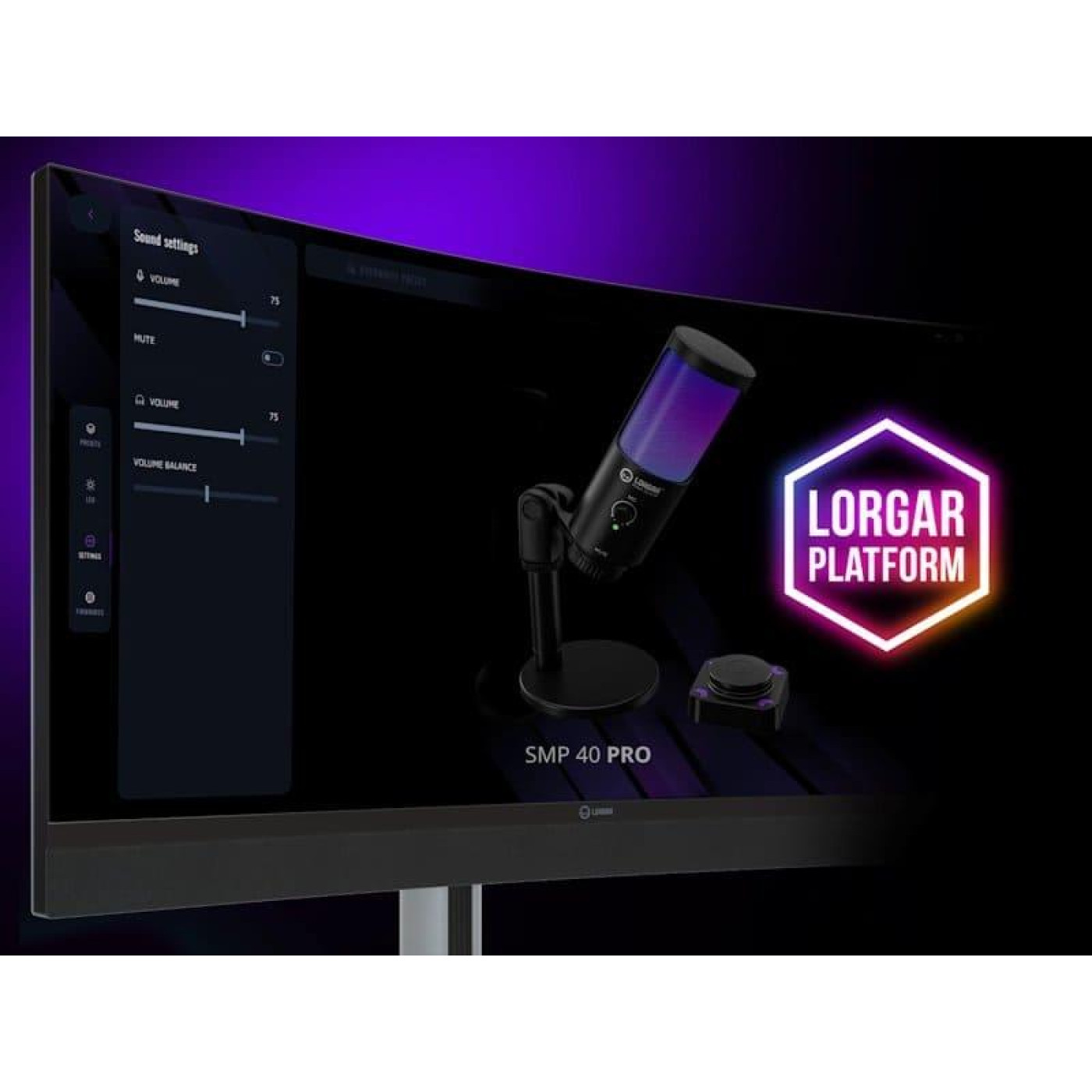 Микрофон Lorgar SMP40 RGB Black (LRG-SMP40)