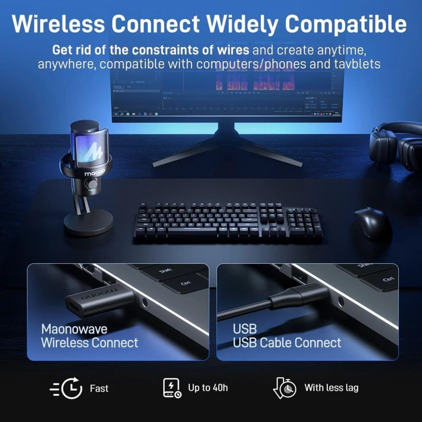 Микрофон Maono DM40 Pro Black (G-000003777)