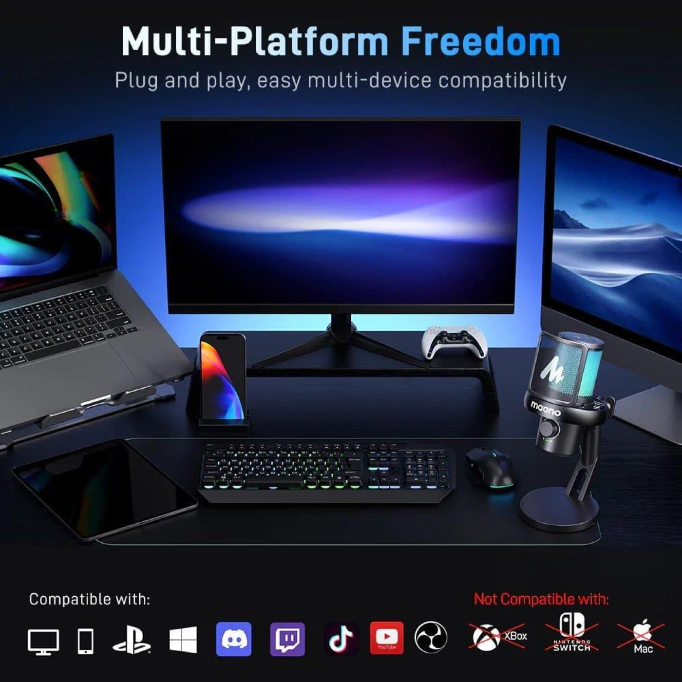 Микрофон Maono DM40 Pro Black (G-000003777)
