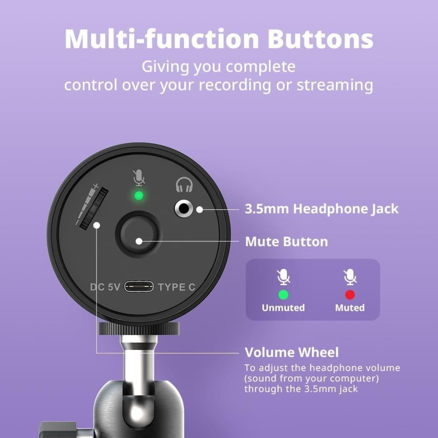 Микрофон AVerMedia AM310G2 Versati Go (40AAAM310AWL)