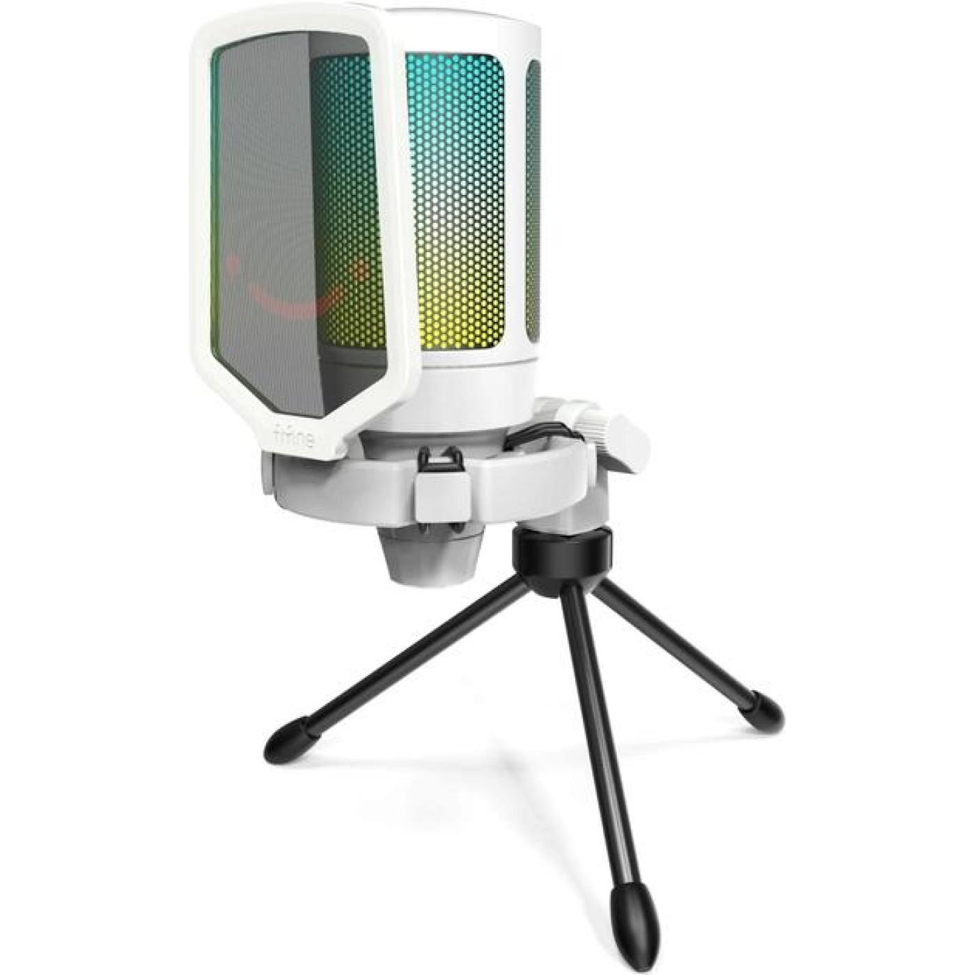 Микрофон Fifine A6VW RGB Ampligame White (A6VW)