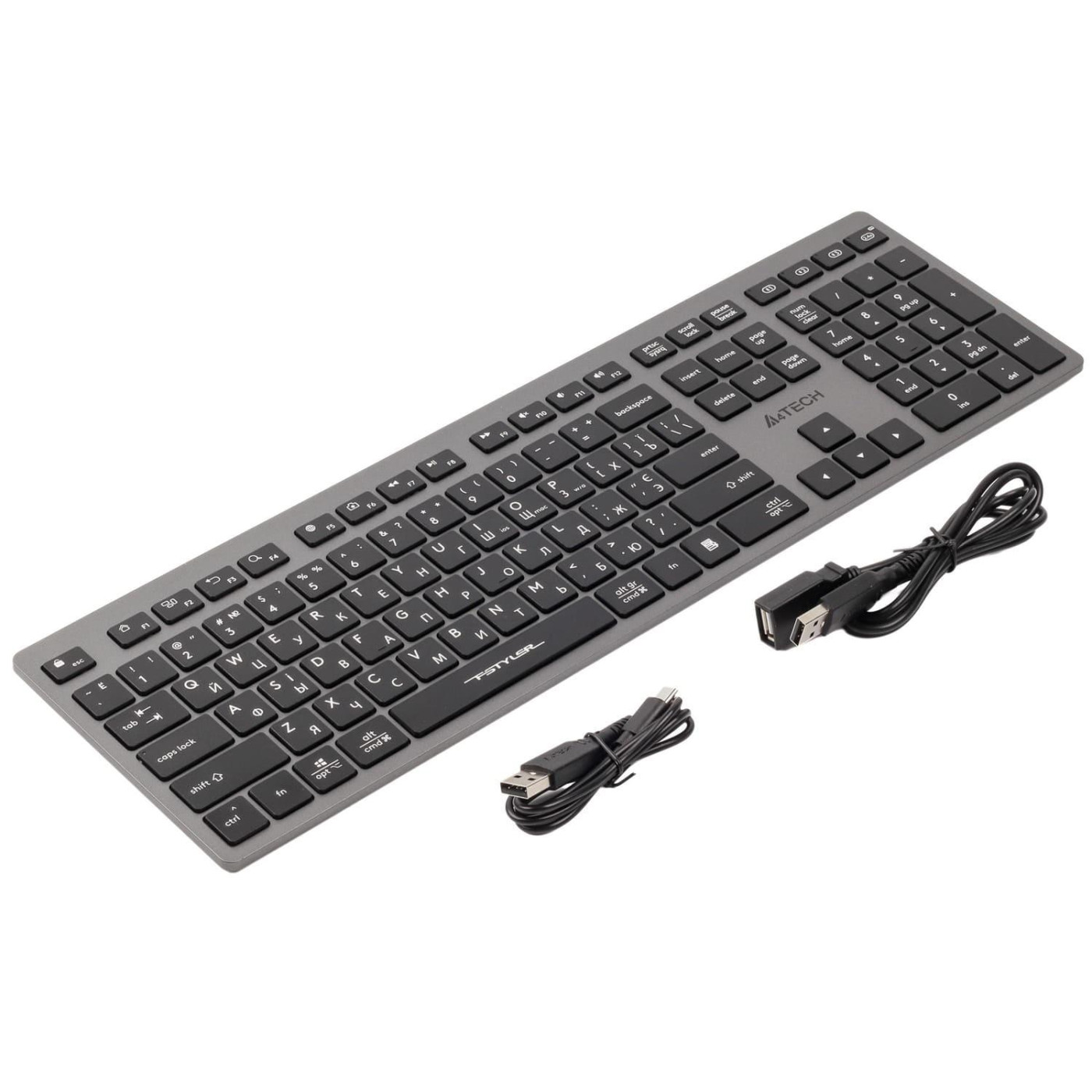 Клавиатура A4Tech Fstyler FBX50C Wireless Grey (FBX50C (Grey))