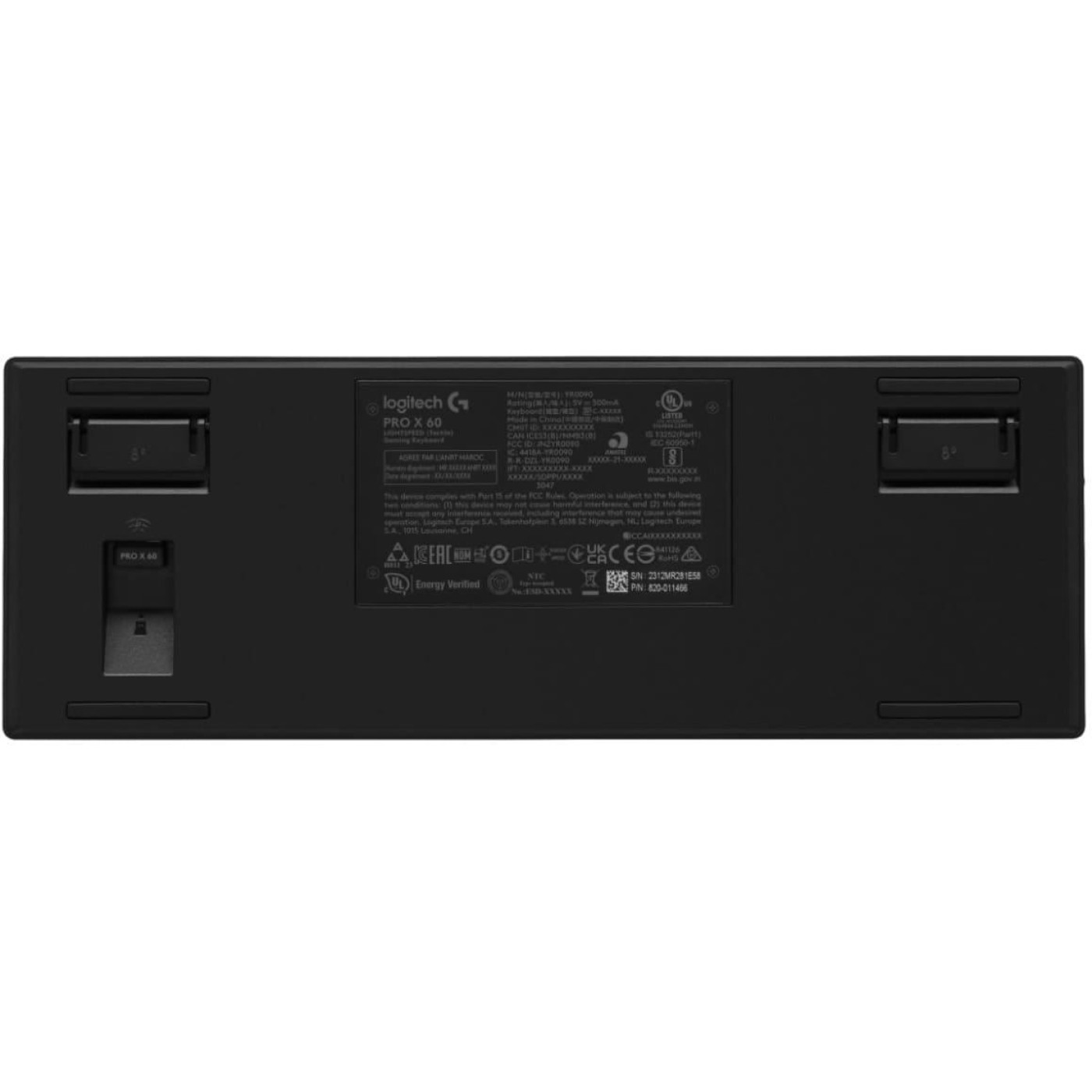 Клавіатура Logitech G PRO X 60 TKL GX Optical Tactile Wireless Black (920-011911)