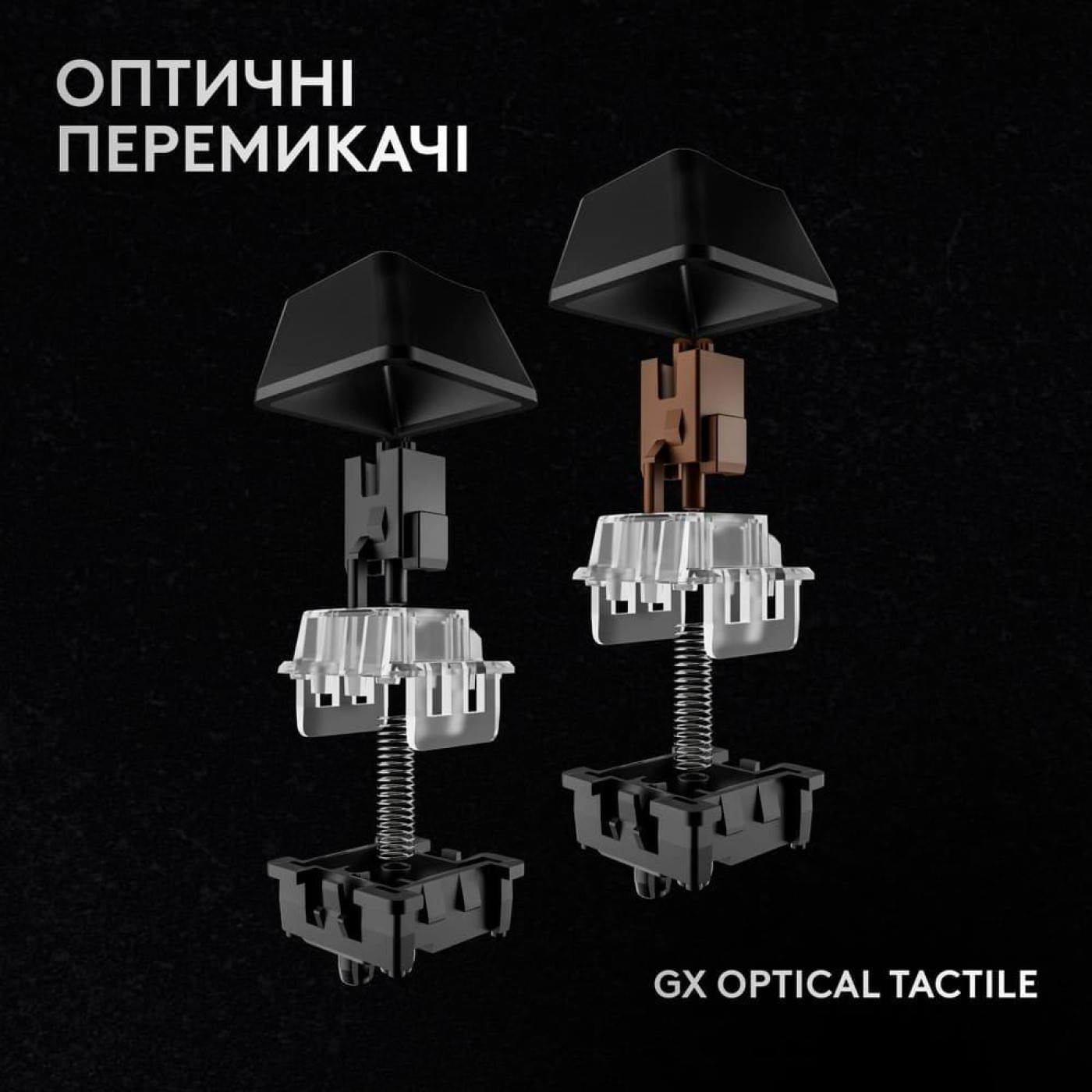 Клавіатура Logitech G PRO X 60 TKL GX Optical Tactile Wireless Black (920-011911)