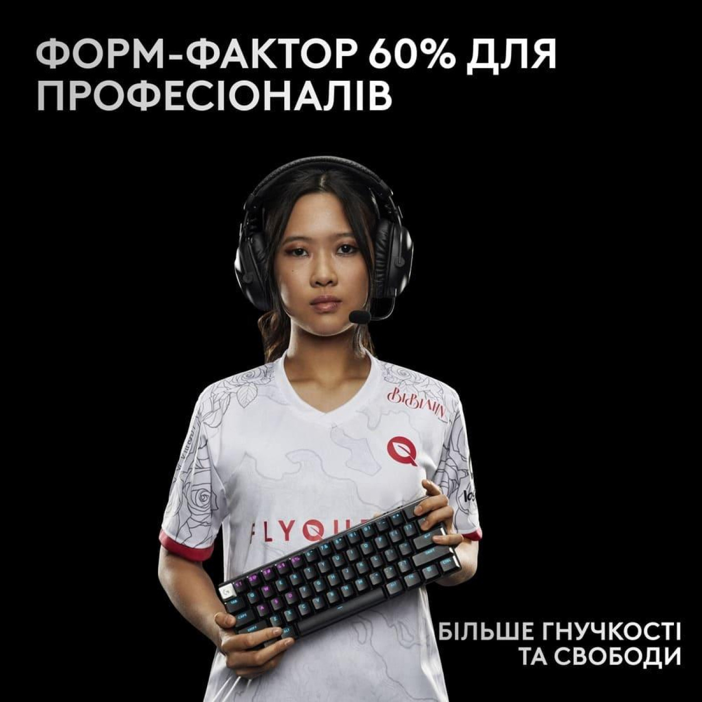 Клавіатура Logitech G PRO X 60 TKL GX Optical Tactile Wireless Black (920-011911)