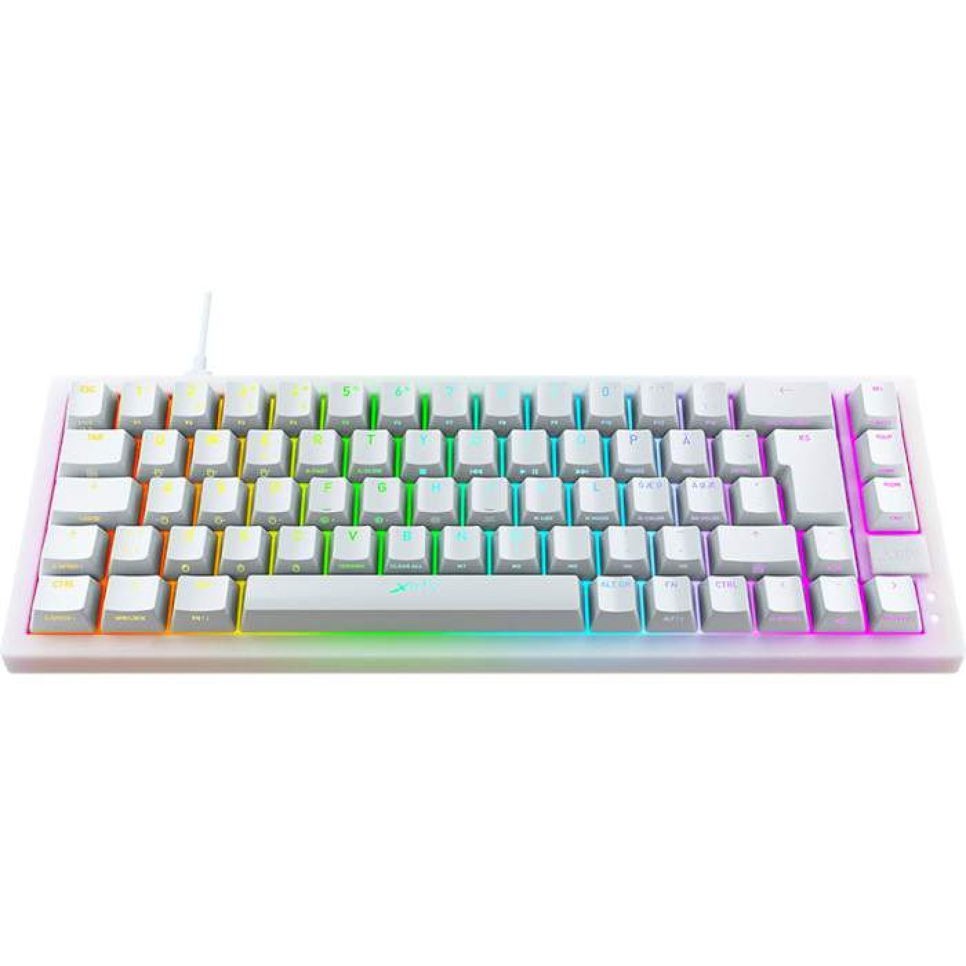 Клавиатура Cherry Xtrfy K5 68 keys Kailh Red Hot-swap RGB White (K5-RGB-CPT-TPWHITE-R-UKR)