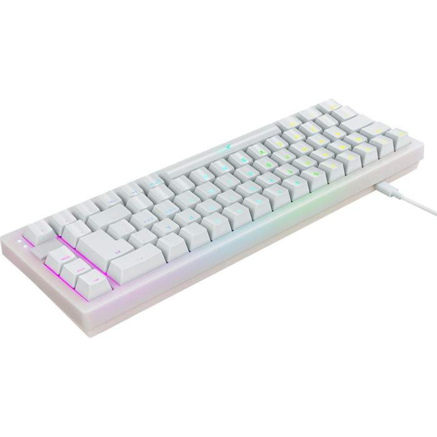 Клавиатура Cherry Xtrfy K5 68 keys Kailh Red Hot-swap RGB White (K5-RGB-CPT-TPWHITE-R-UKR)