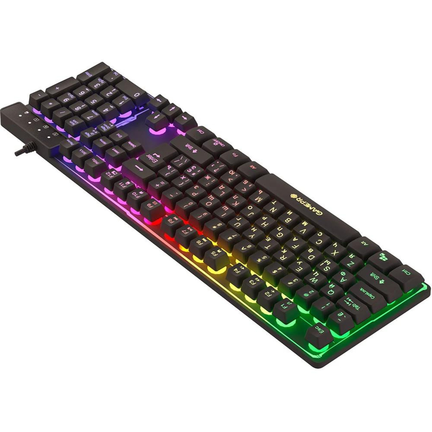 Клавиатура GamePro GK576 Nitro+ RGB USB Black (GK576)