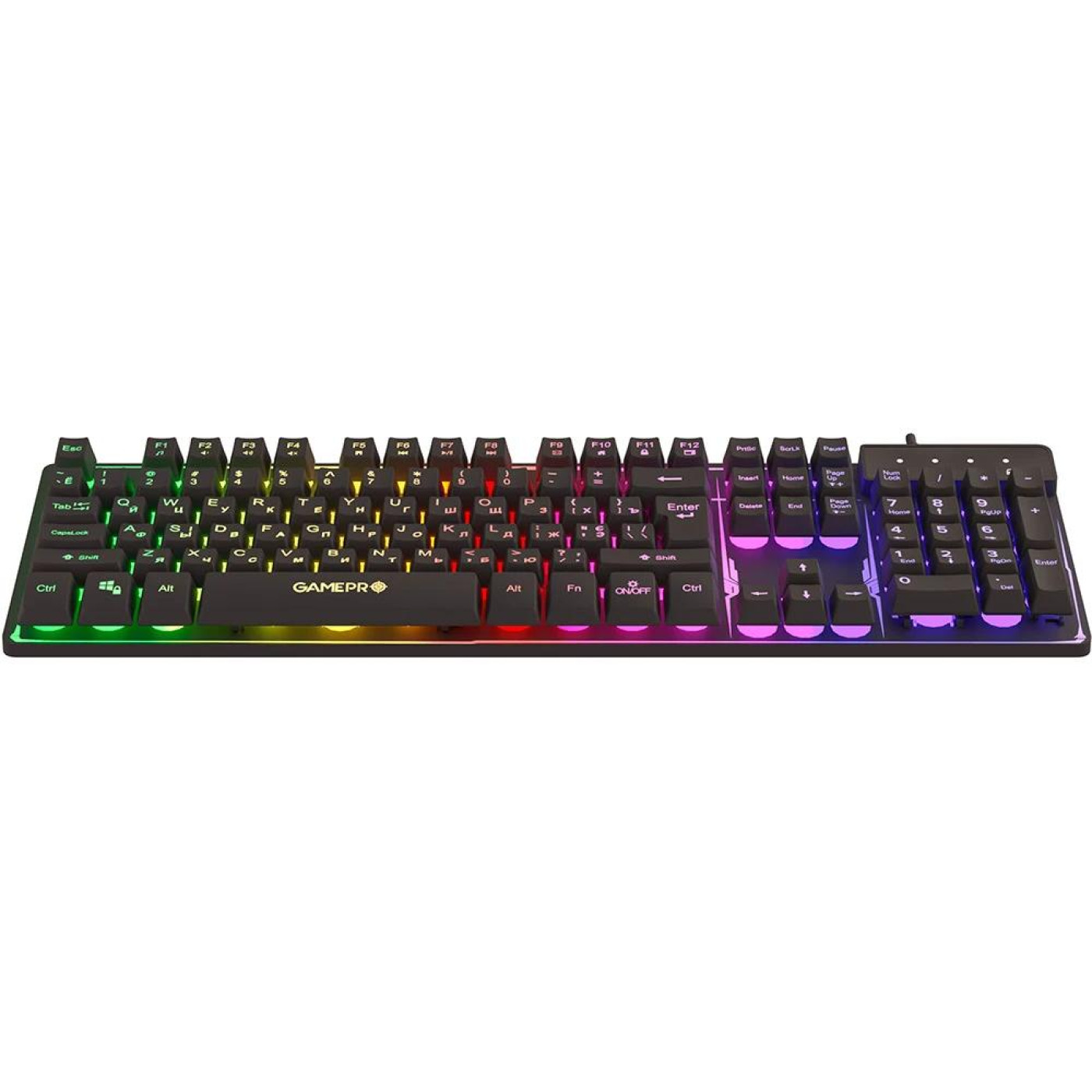 Клавиатура GamePro GK576 Nitro+ RGB USB Black (GK576)