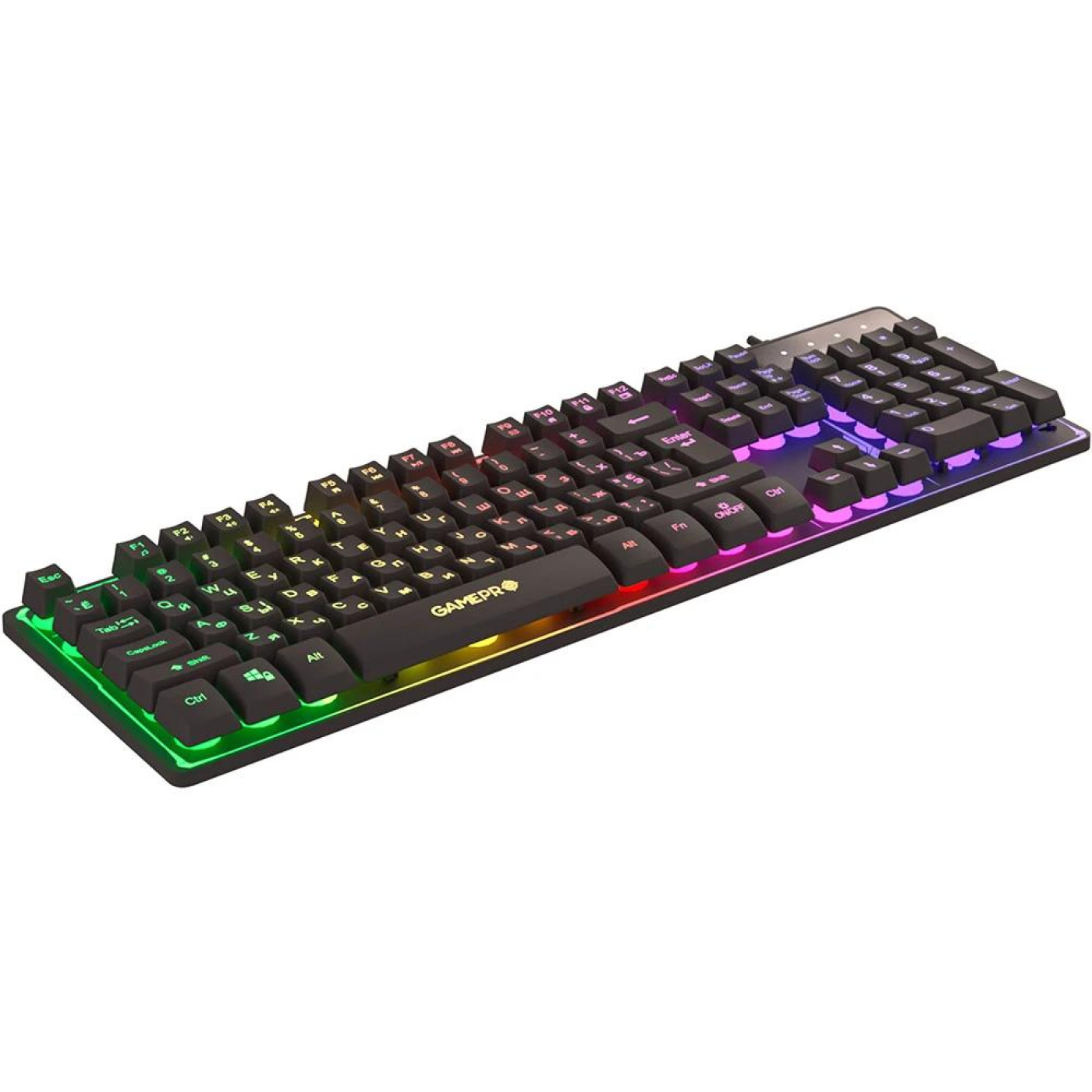 Клавиатура GamePro GK576 Nitro+ RGB USB Black (GK576)