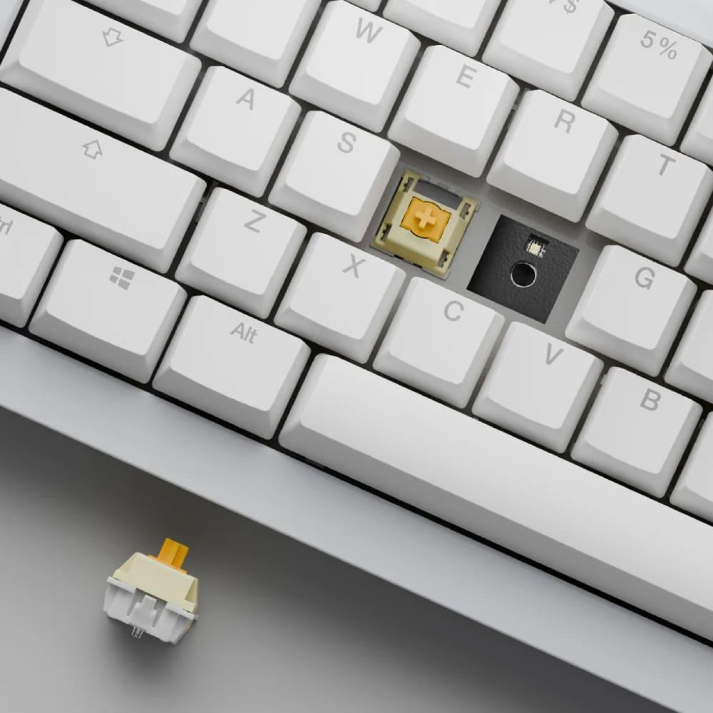 Клавіатура Ducky One X Mini (60%) Magnetic White (ON2461AST3-DAUSPDOECL2WW1)