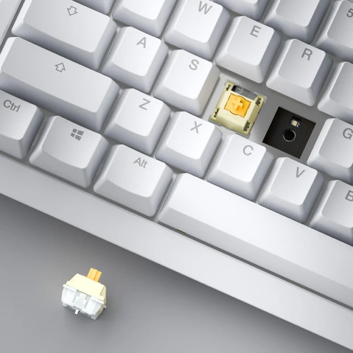 Клавіатура Ducky One X Wireless Magnetic White (ON2408AST3-DAUSPDOECL2WW1)