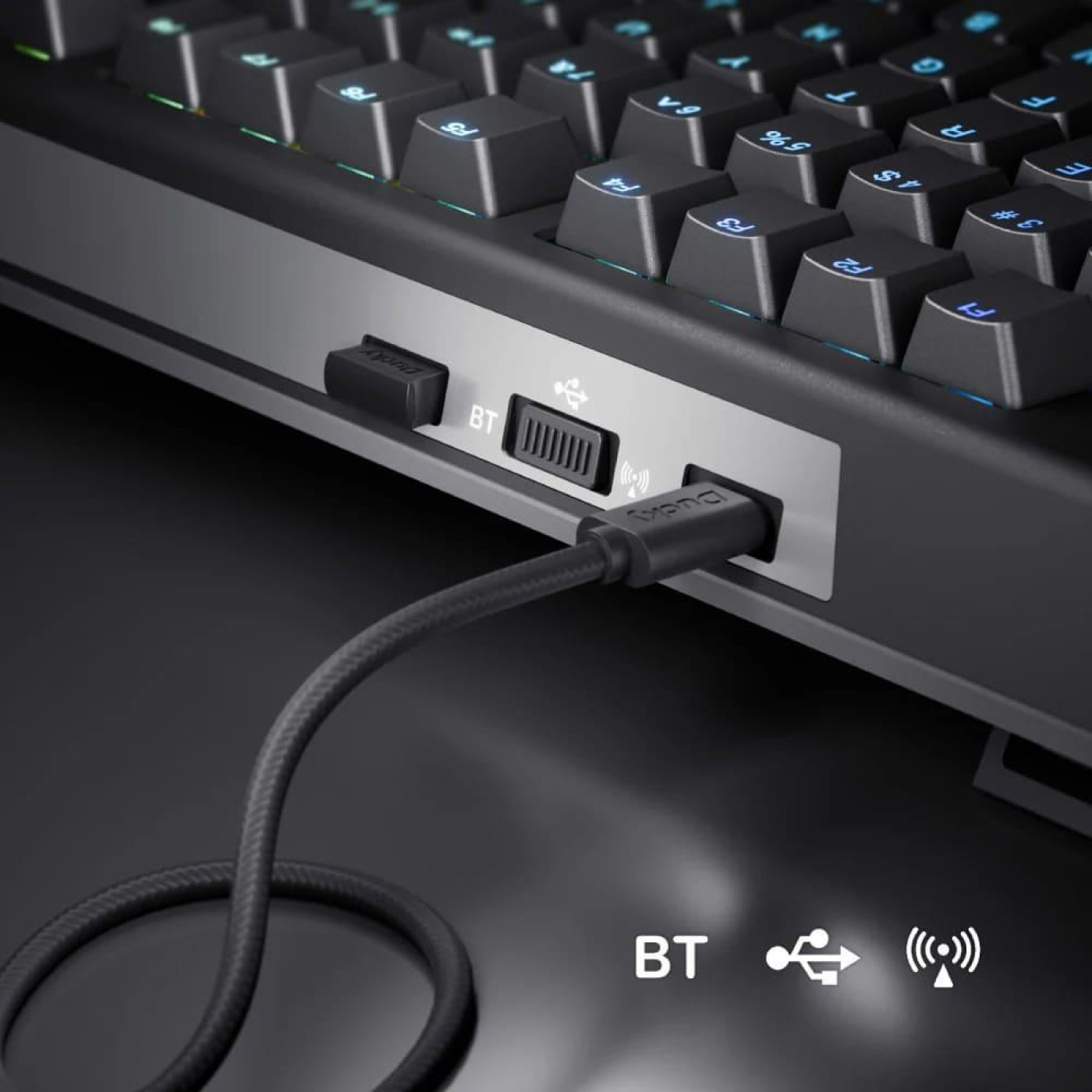 Клавіатура Ducky One X Wireless Magnetic Black (ON2408AST3-DAUSPDOECL1AS1)