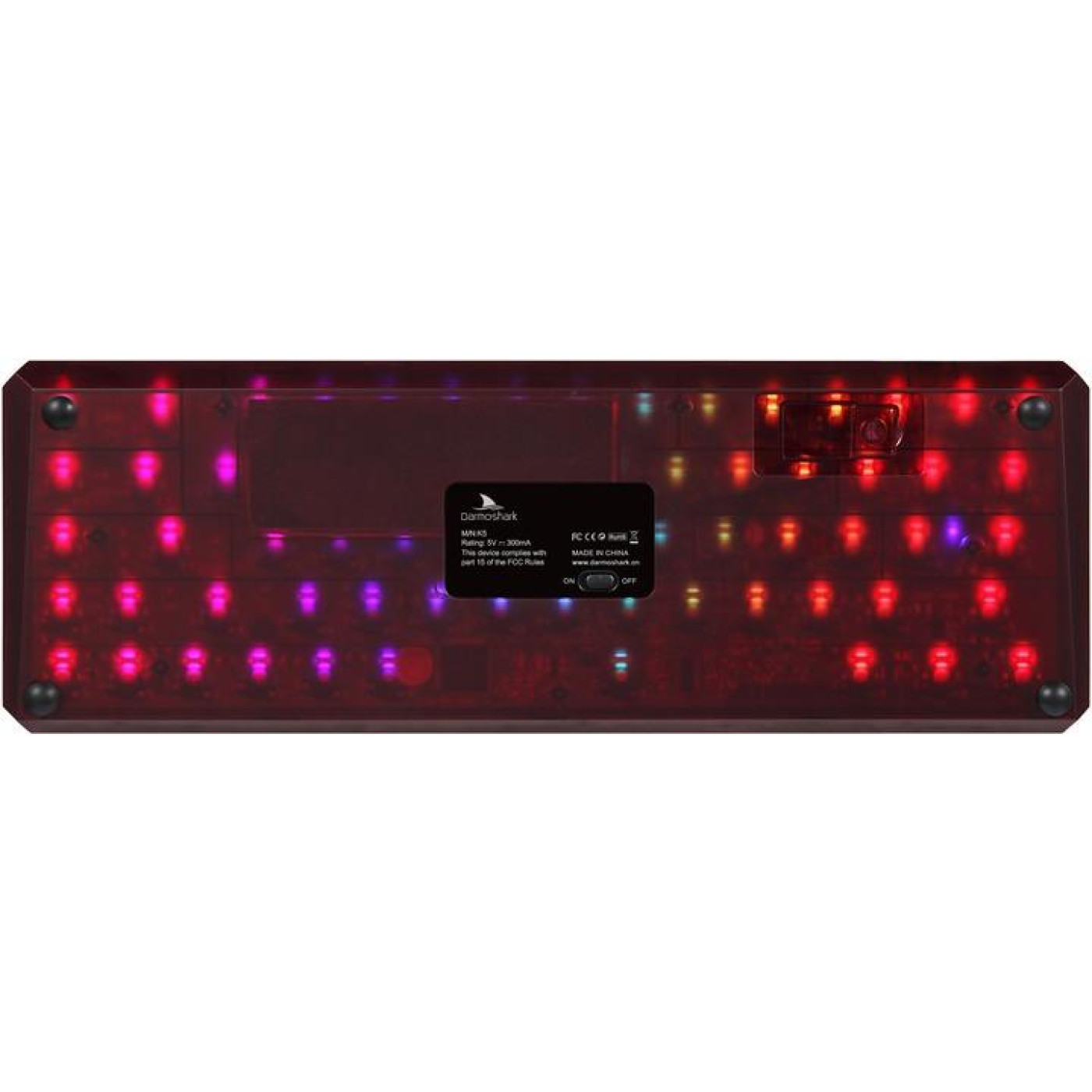 Клавіатура Motospeed Darmoshark K5 Gateron Red Red-Black (dmk5rbgr)