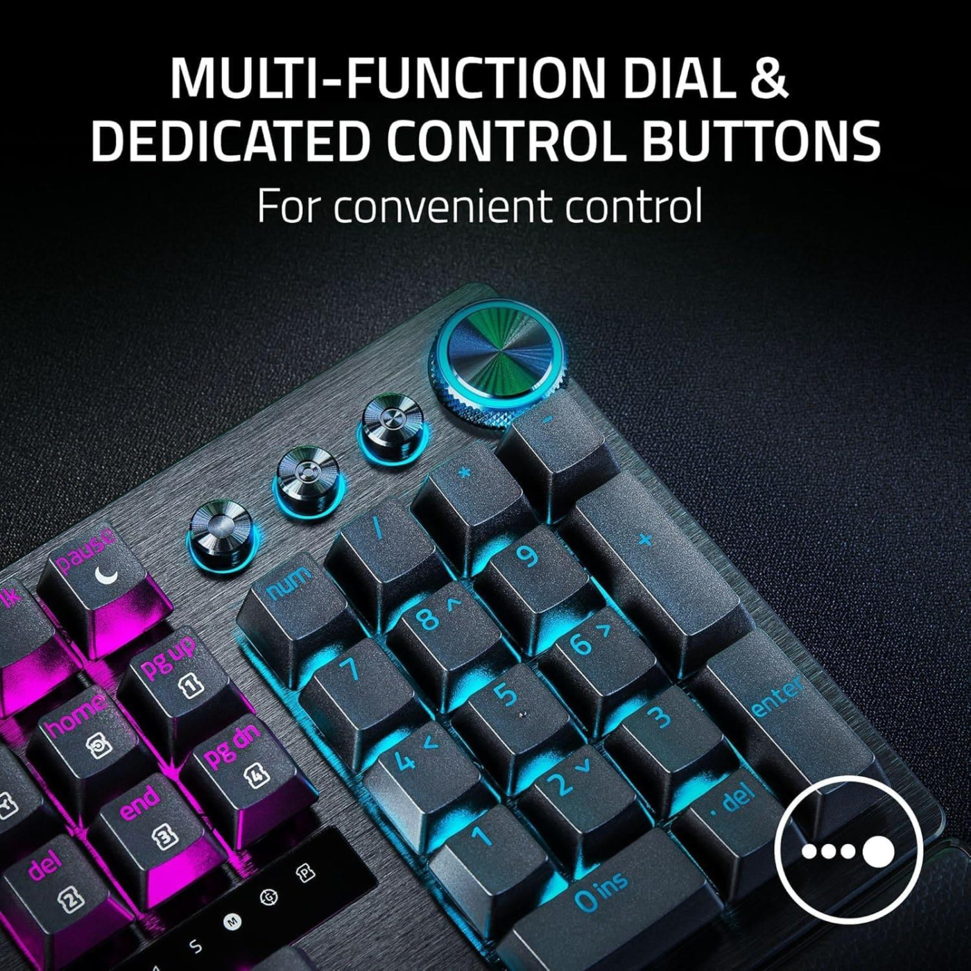 Клавіатура Razer Huntsman V3 Pro 8KHz 104key Analog Optical Switch Gen-2 USB-A EN RGB Black (RZ03-05530100-R3M1)