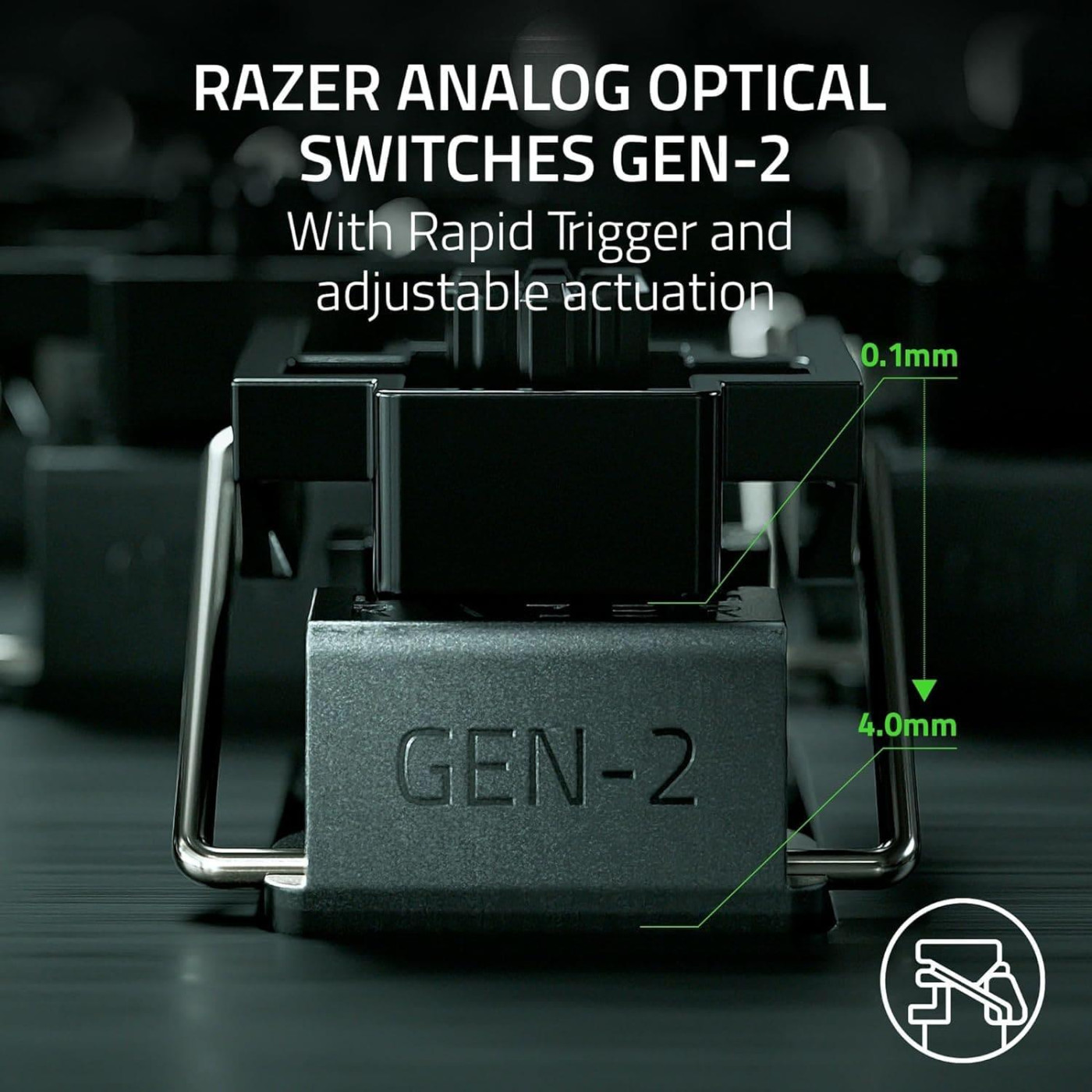 Клавіатура Razer Huntsman V3 Pro 8KHz 104key Analog Optical Switch Gen-2 USB-A EN RGB Black (RZ03-05530100-R3M1)