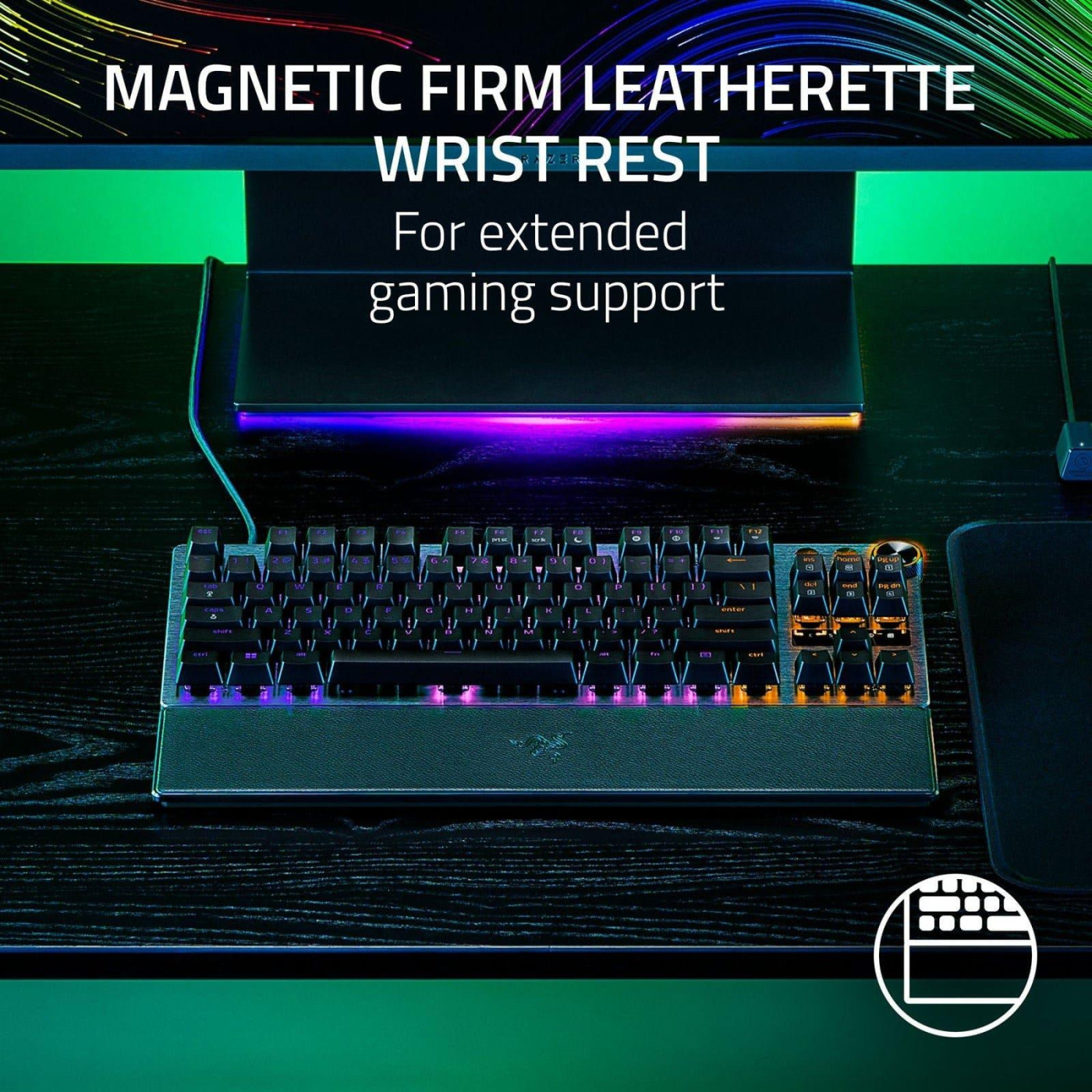 Клавіатура Razer Huntsman V3 Pro TKL 8KHz 84key Analog Optical Switch Gen-2 USB-A EN RGB Black (RZ03-05520100-R3M1)