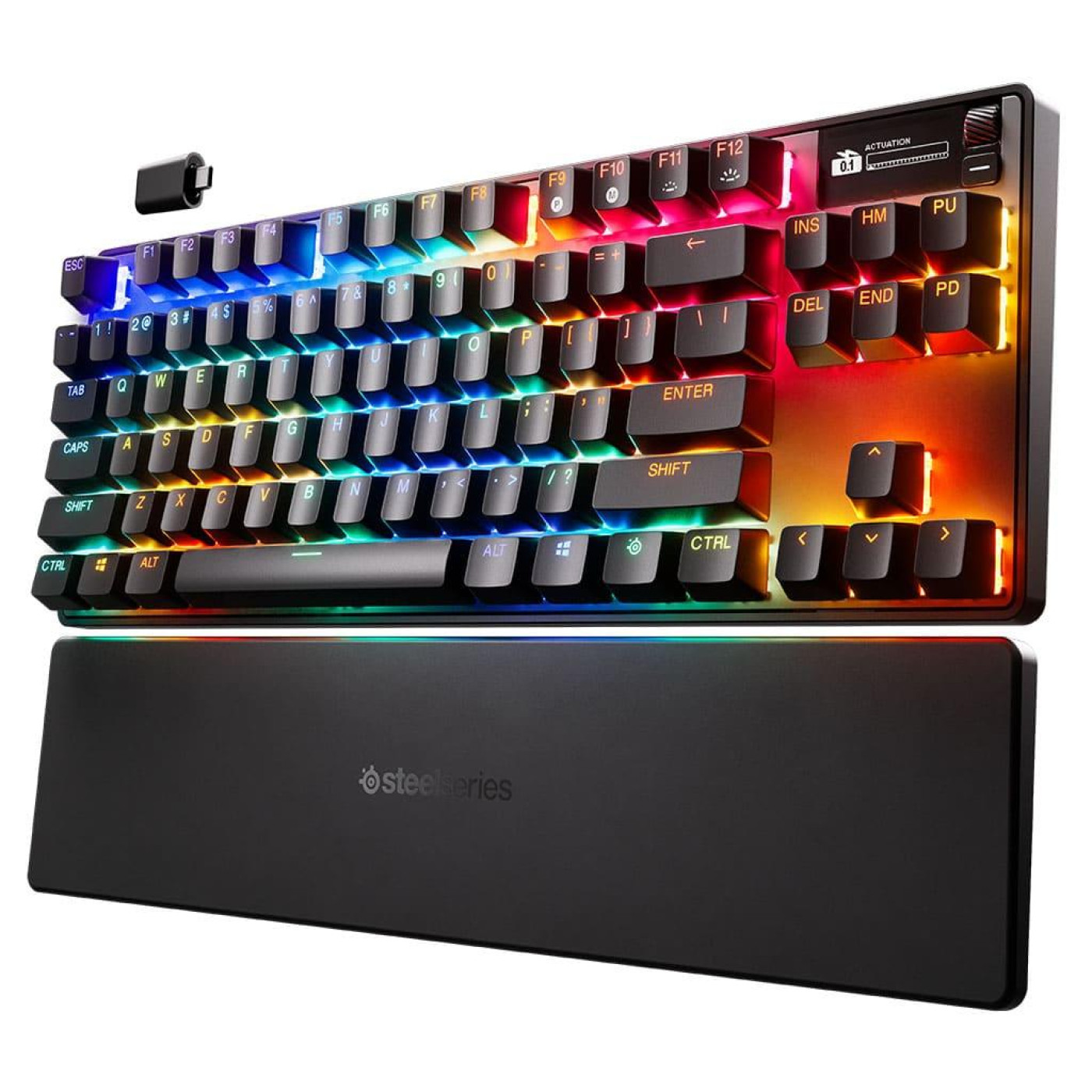 Клавиатура SteelSeries Apex Pro TKL Wireless Gen 3 UA HyperMagnetic OmniPoint 2.0 OLED (64871)