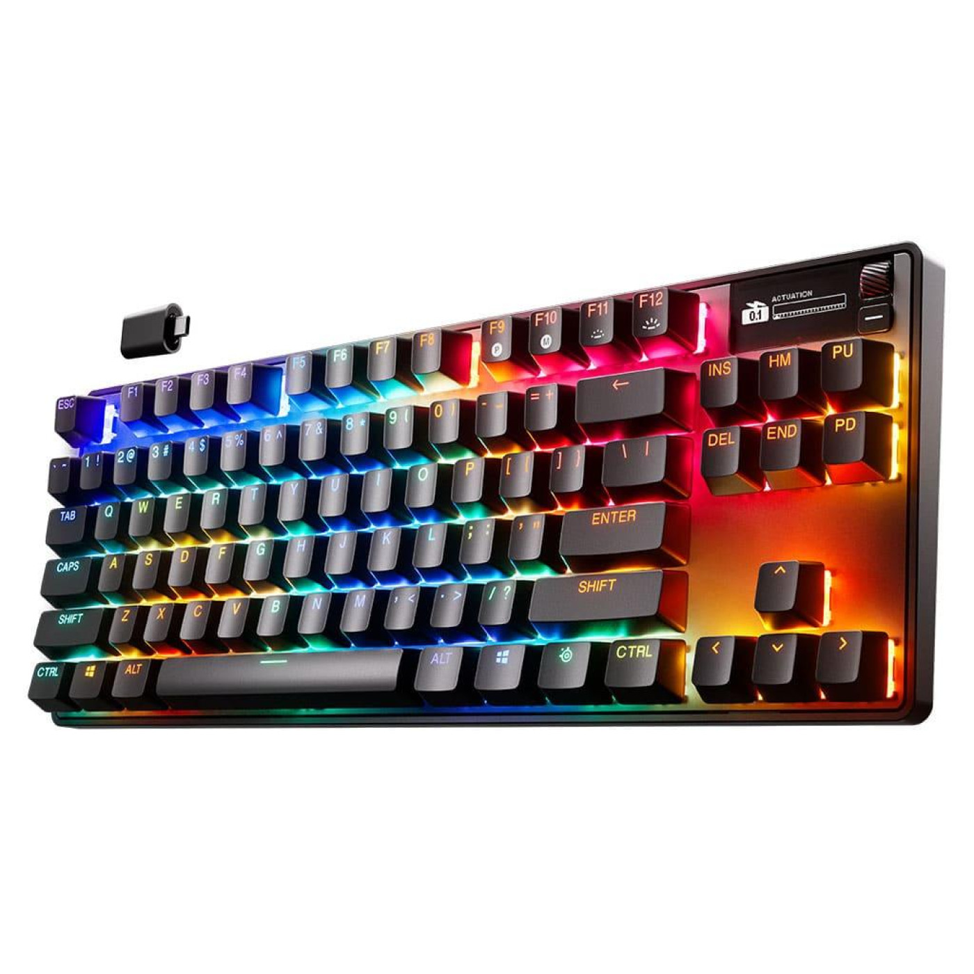 Клавиатура SteelSeries Apex Pro TKL Wireless Gen 3 UA HyperMagnetic OmniPoint 2.0 OLED (64871)