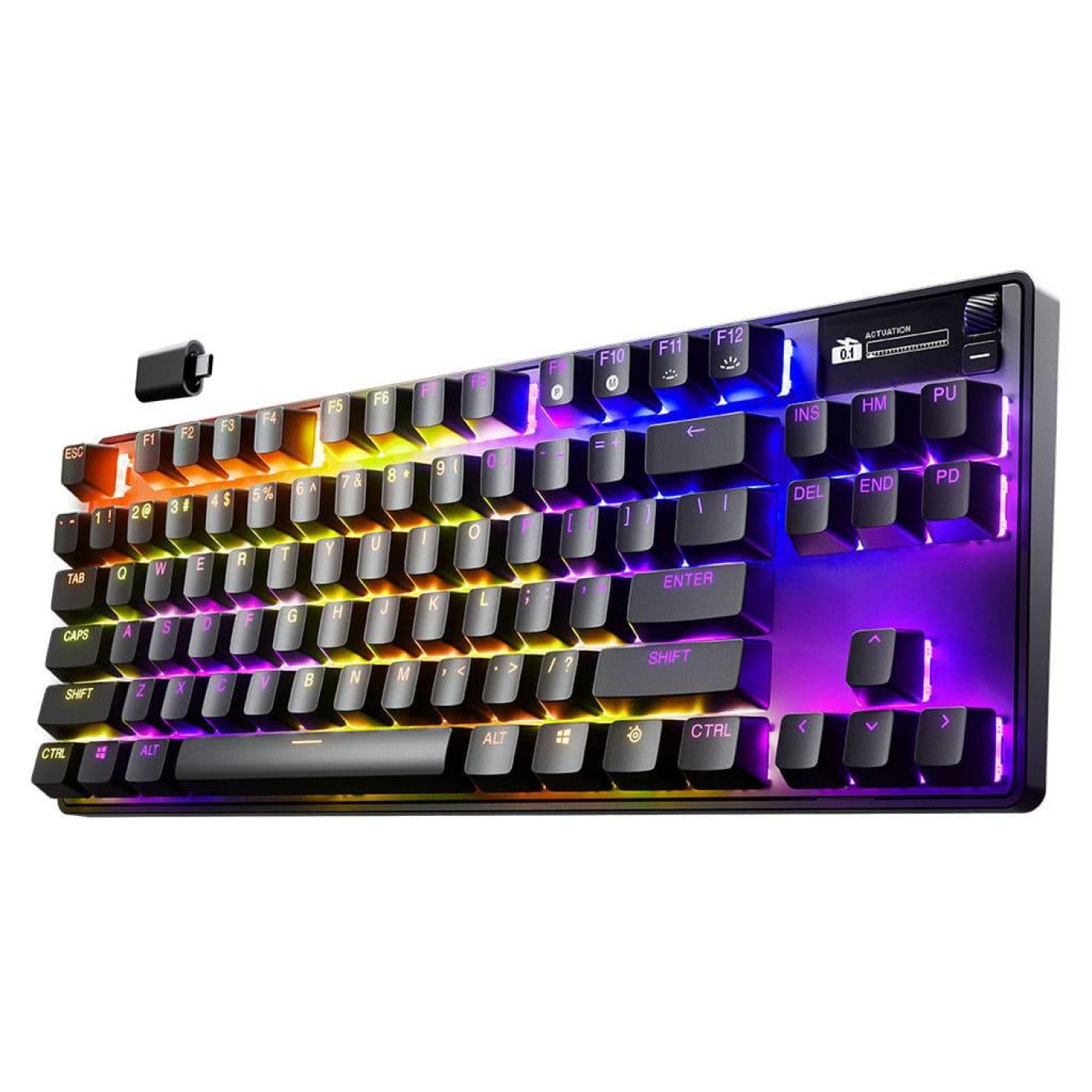Клавиатура SteelSeries Apex Pro TKL Wireless Gen 3 UA HyperMagnetic OmniPoint 2.0 OLED (64871)