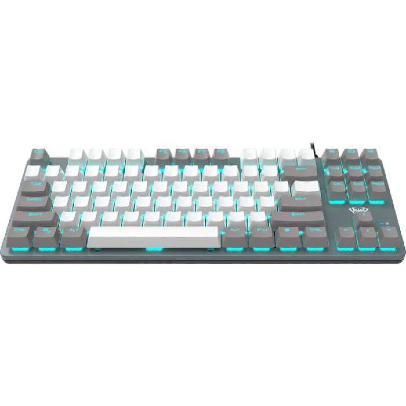 Клавиатура Aula F3287 Grey/White keycap KRGD blue EN/UA (6948391240954)