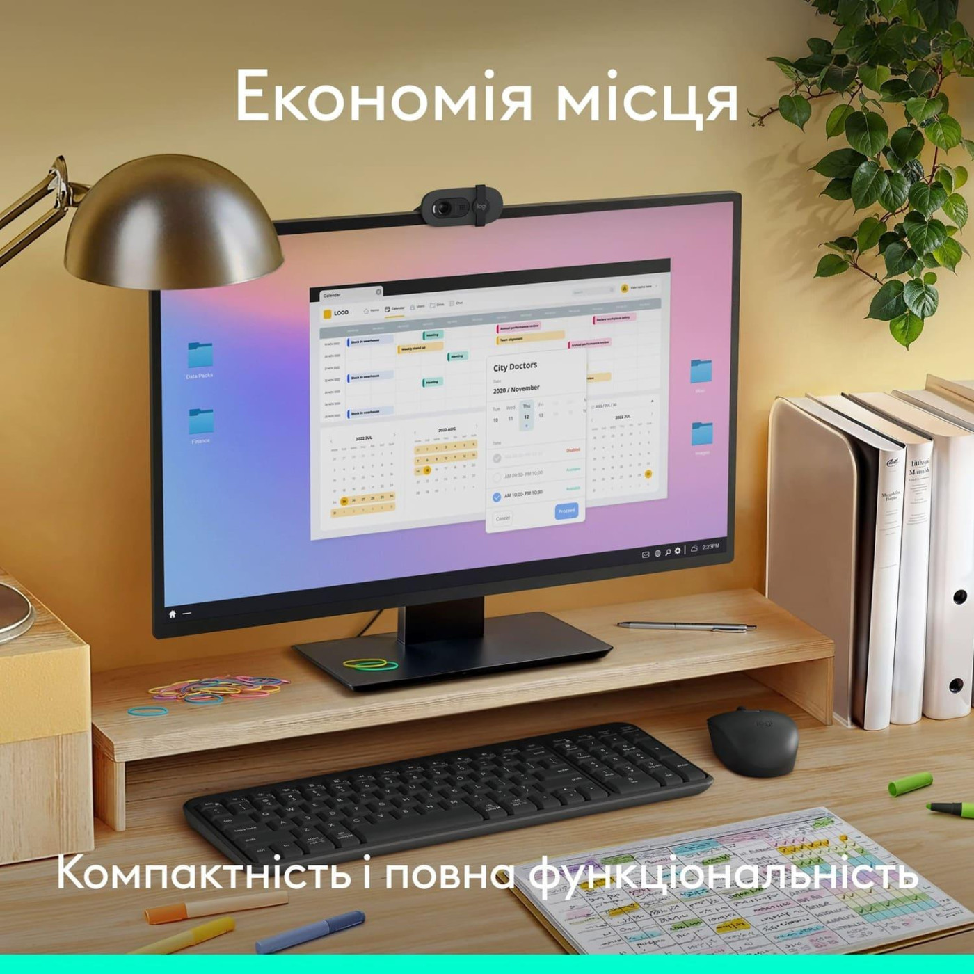 Клавіатура Logitech K250 Wireless UKR Graphite (L920-013822) U1