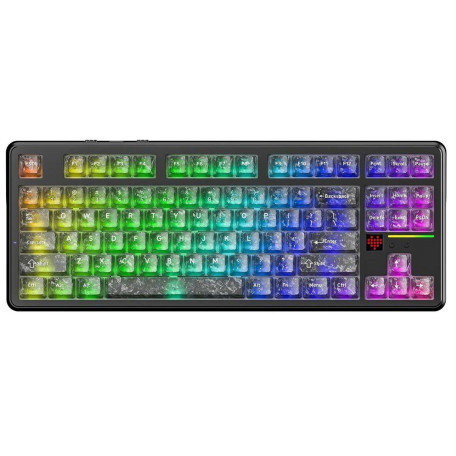 Клавіатура Attack Shark X87 Ultra RGB Meg Shark Switches Wireless (AS-6979033730243-FC) Forged Carbon (G-000004502)