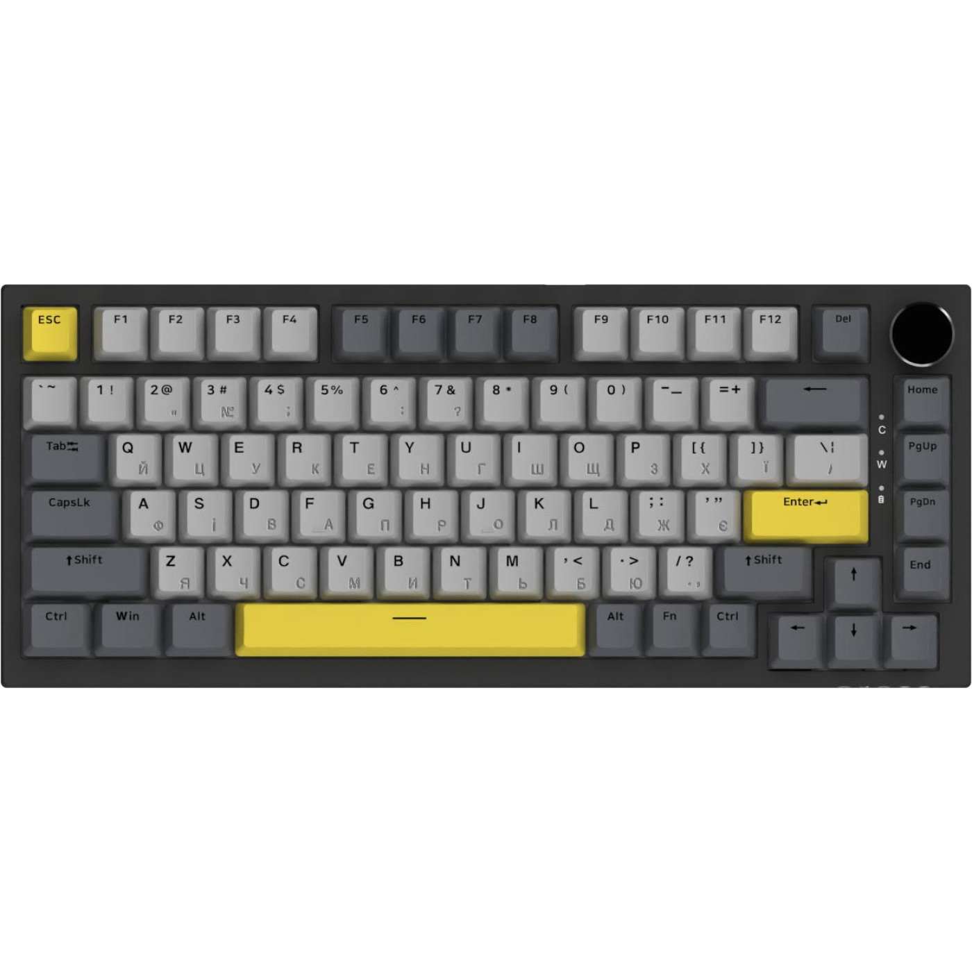 Клавиатура Ajazz AK820 Sea Salt Switch Black (AK820-SS-BGY)