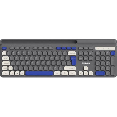 Клавіатура Canyon HKB-W03 EN AAA Wireless Grey (CNS-HKBW03DG)