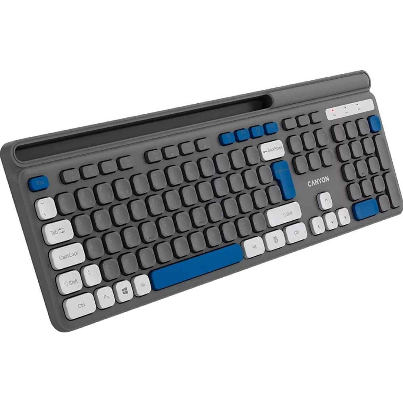 Клавіатура Canyon HKB-W03 EN AAA Wireless Grey (CNS-HKBW03DG)