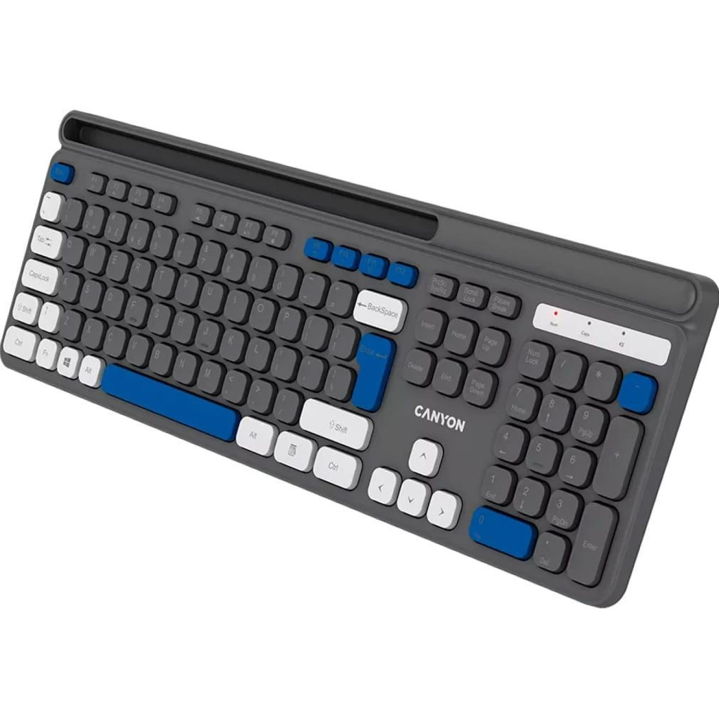Клавіатура Canyon HKB-W03 EN AAA Wireless Grey (CNS-HKBW03DG)