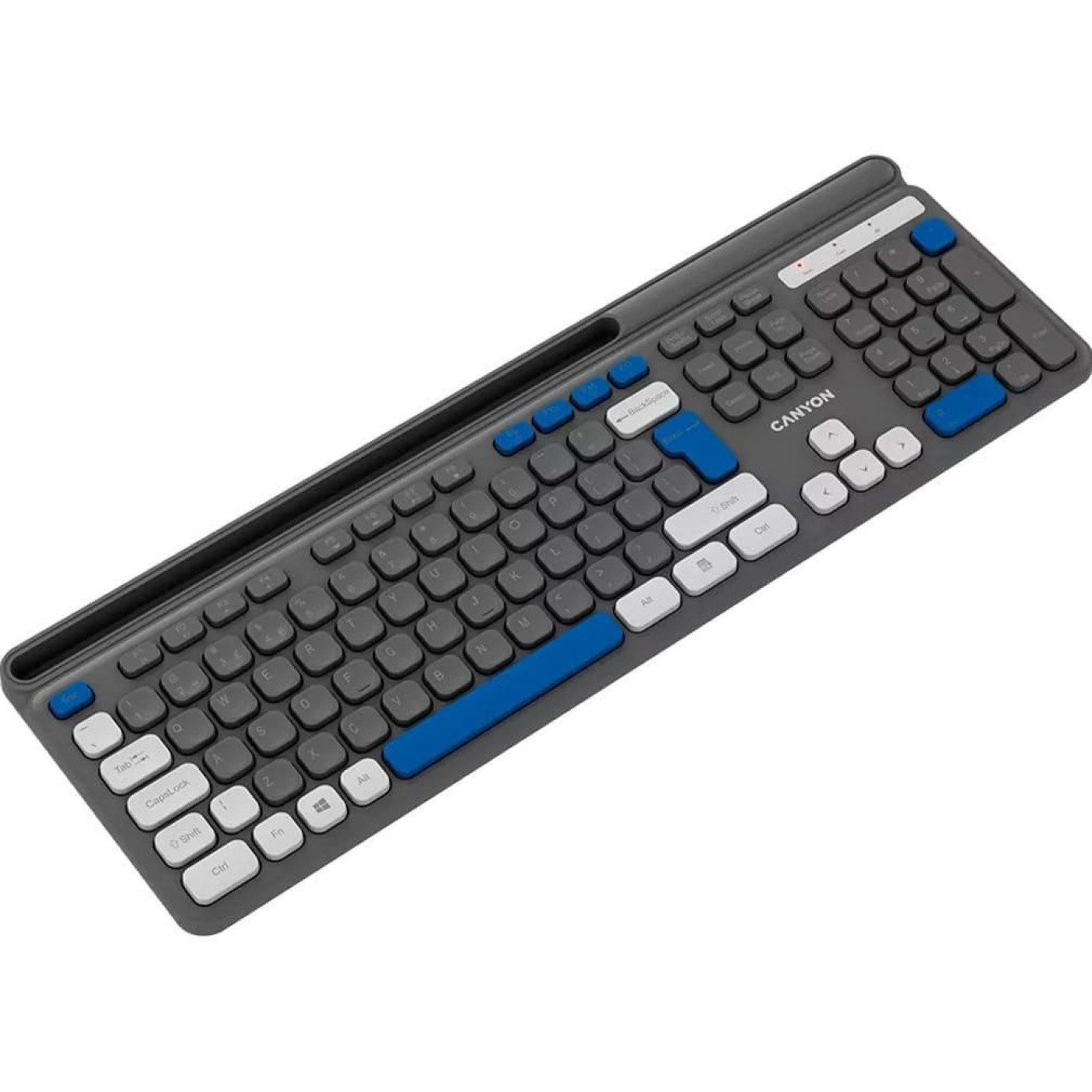 Клавіатура Canyon HKB-W03 EN AAA Wireless Grey (CNS-HKBW03DG)