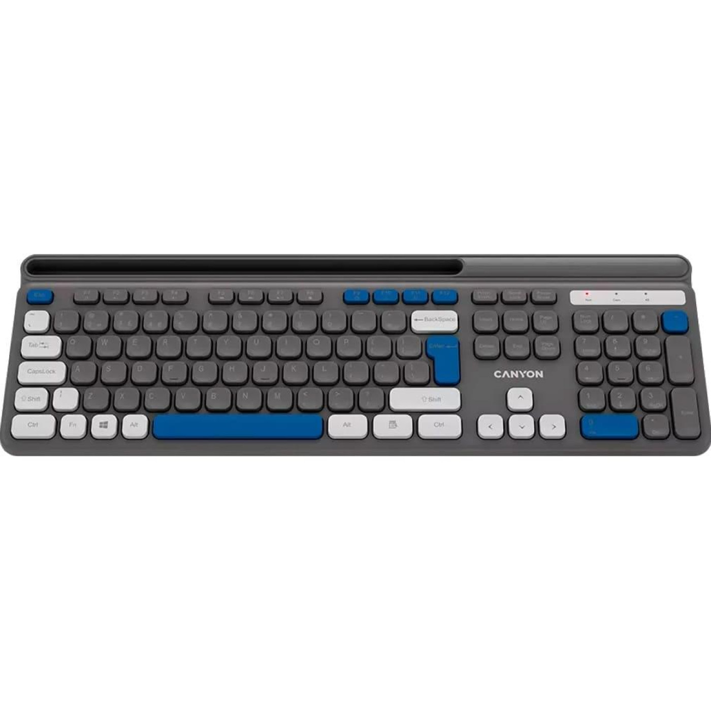 Клавіатура Canyon HKB-W03 EN AAA Wireless Grey (CNS-HKBW03DG)