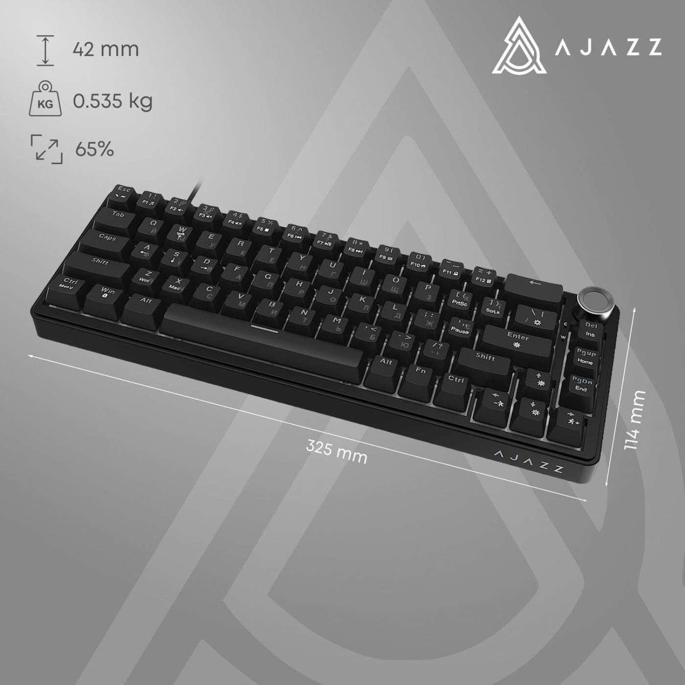Клавіатура Ajazz AK690 Peach Mist Switch (AK690-PM-B)