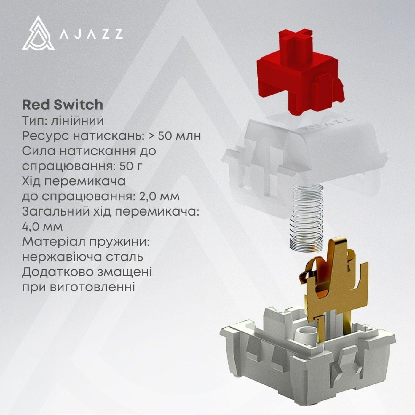 Клавиатура Ajazz NK68 V2 Red Switch (NK68-V2-R-BGY)
