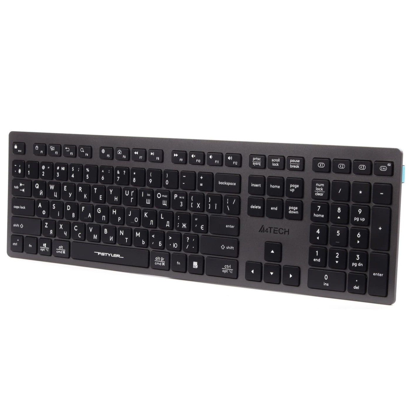 Клавіатура A4Tech Fstyler FBX50C Wireless Grey (FBX50C (Grey))