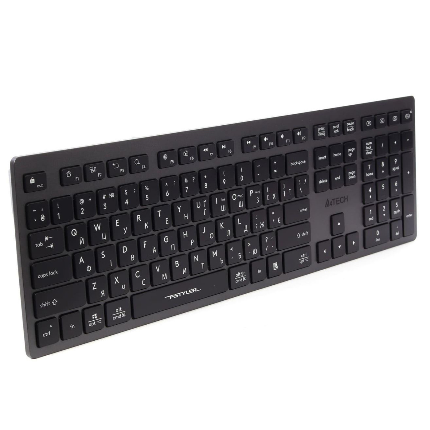 Клавіатура A4Tech Fstyler FBX50C Wireless Grey (FBX50C (Grey))