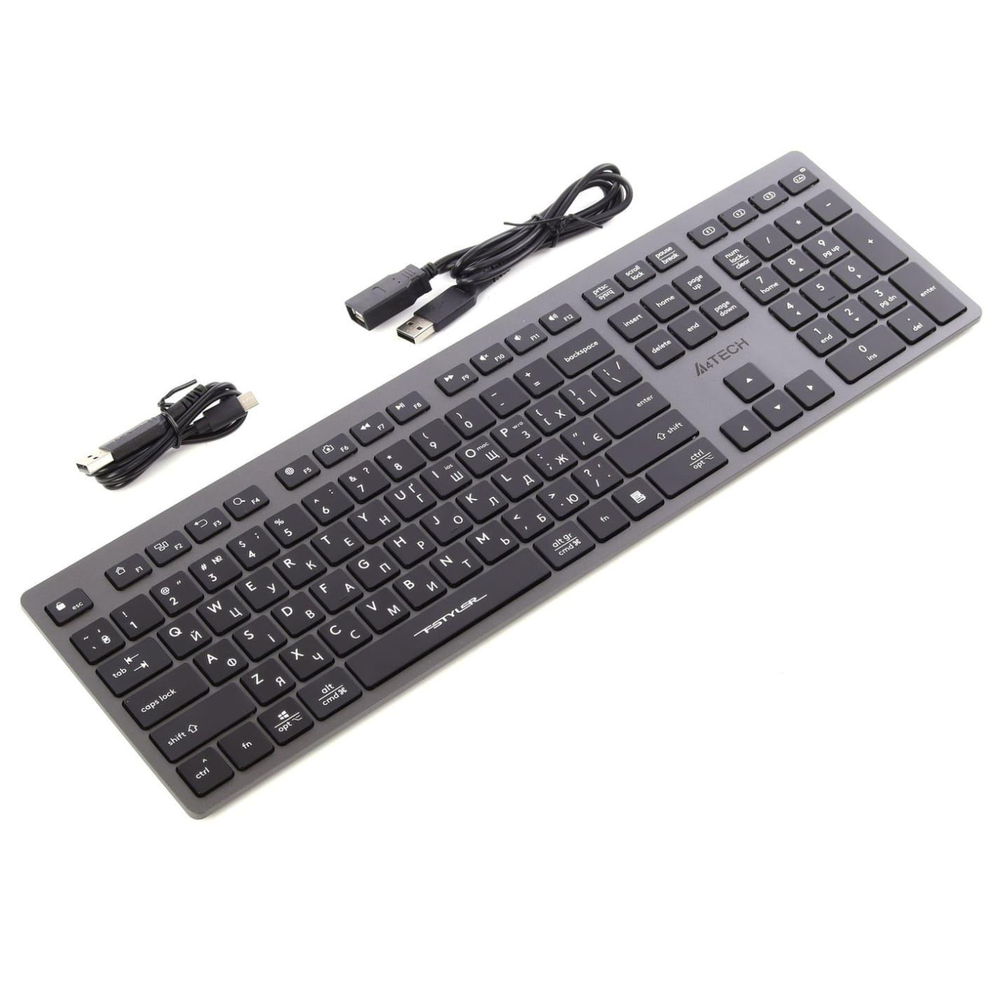 Клавіатура A4Tech Fstyler FBX50C Wireless Grey (FBX50C (Grey))