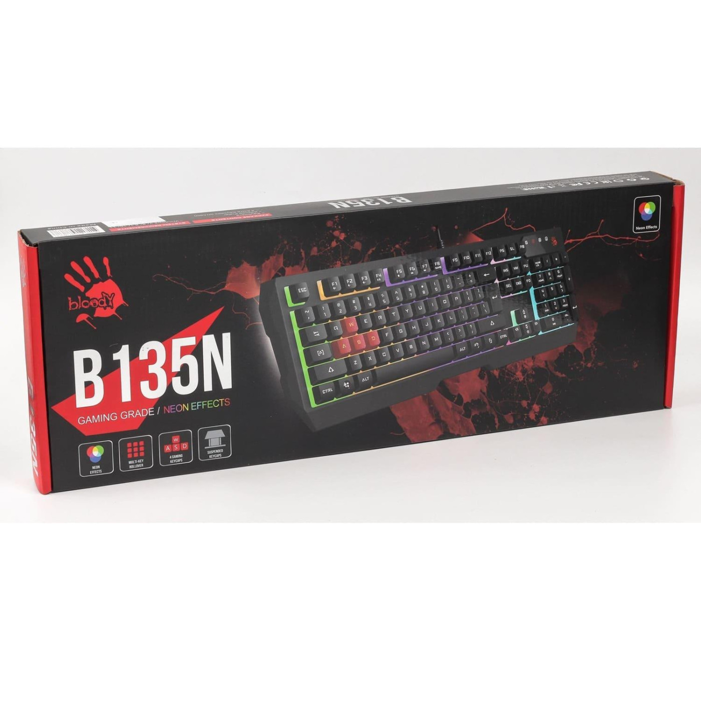 Клавіатура Bloody A4Tech B135N RGB USB Black (B135N (Black))