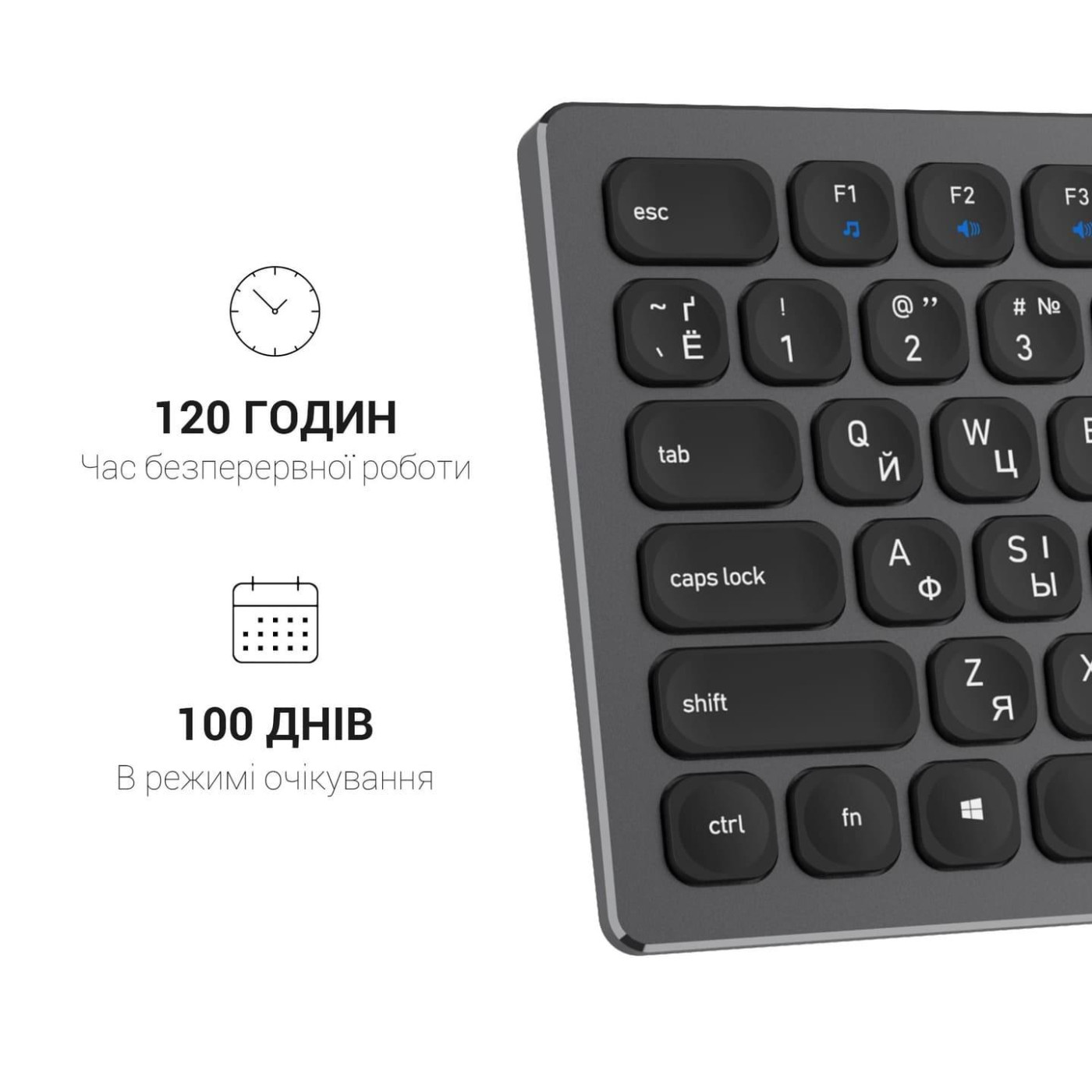 Клавиатура OfficePro SK1550 Wireless Black (SK1550B)