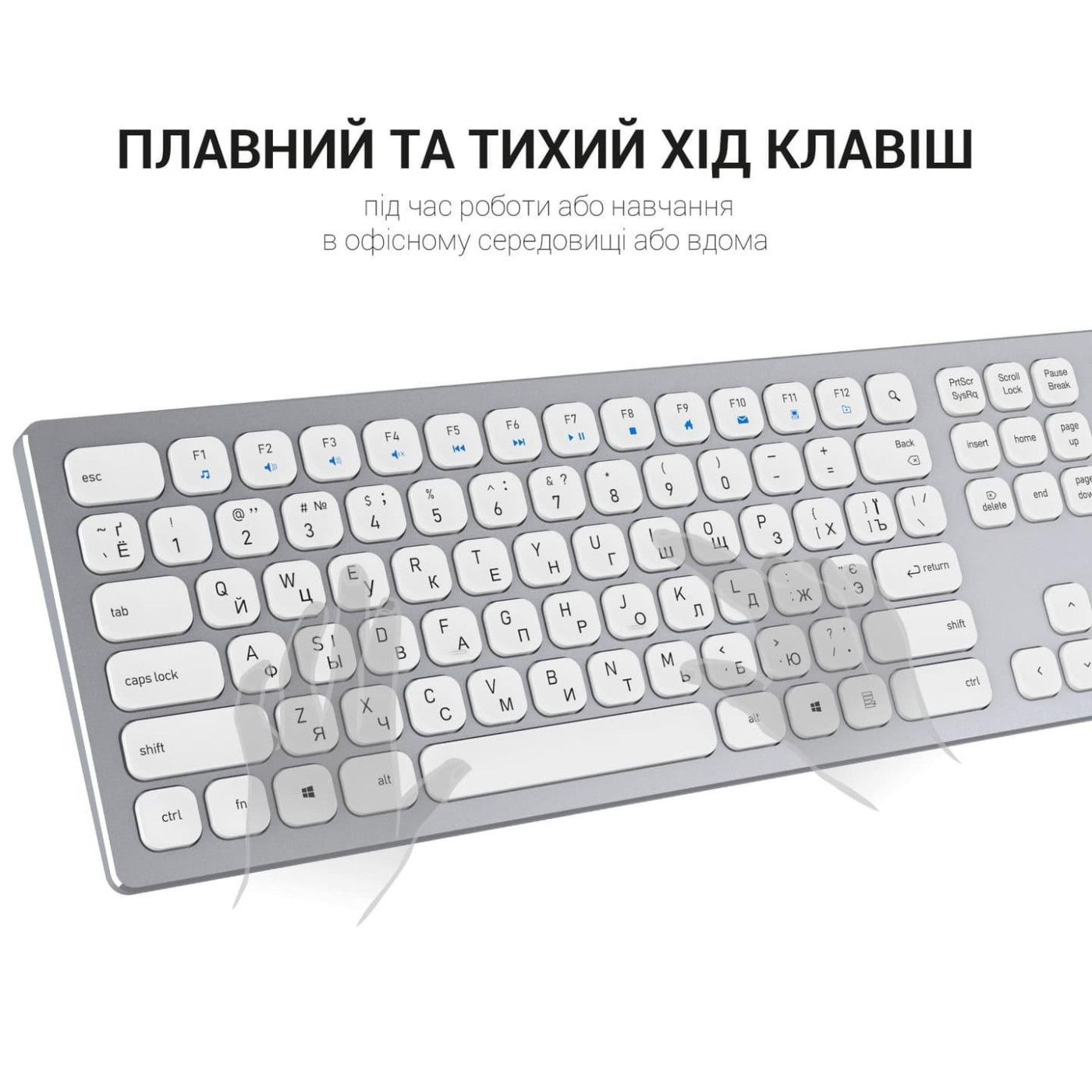 Клавиатура OfficePro SK1550W Wireless White (SK1550W)
