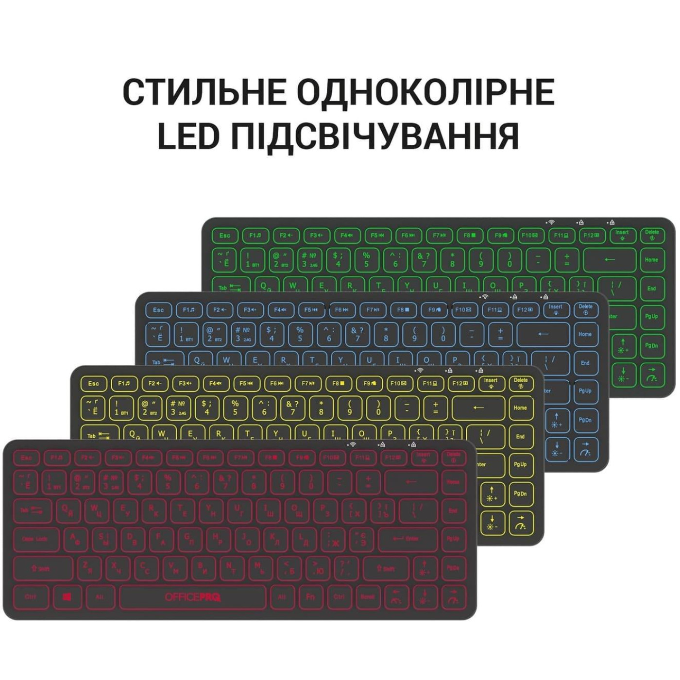 Клавиатура OfficePro SK790B Wireless Black (SK790B)