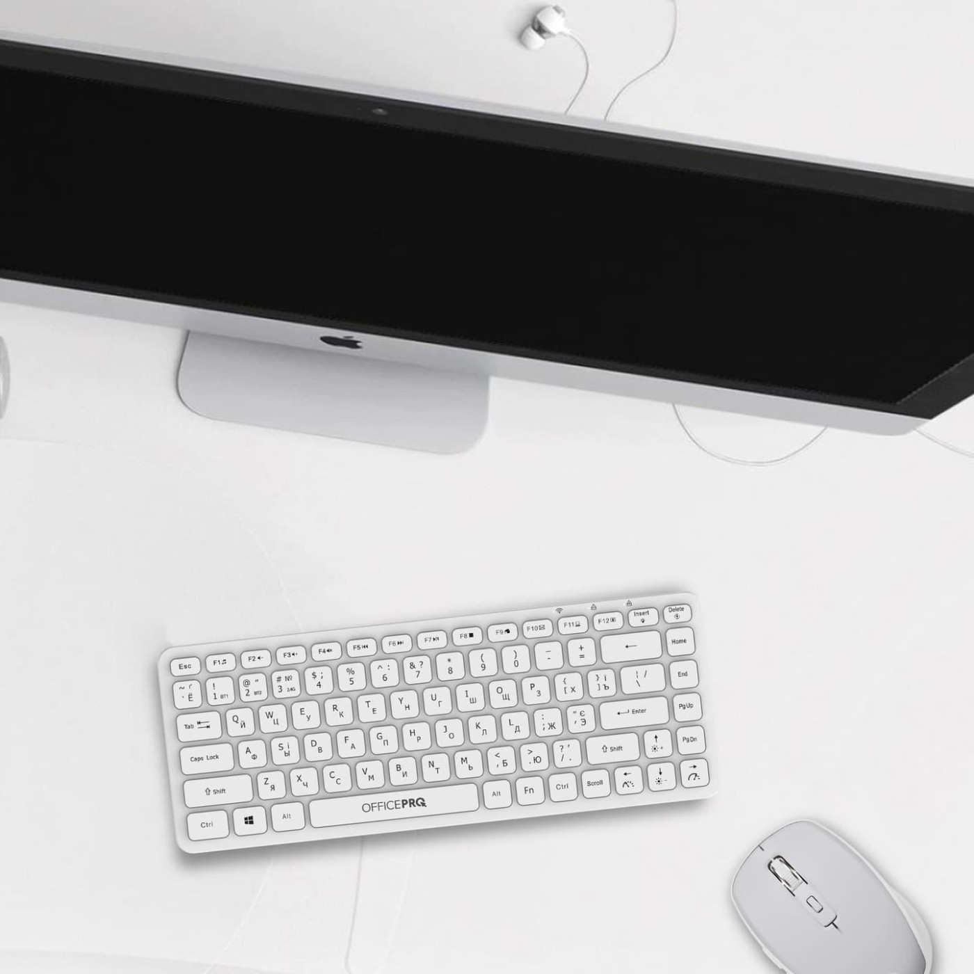 Клавиатура OfficePro SK790W Wireless White (SK790W)