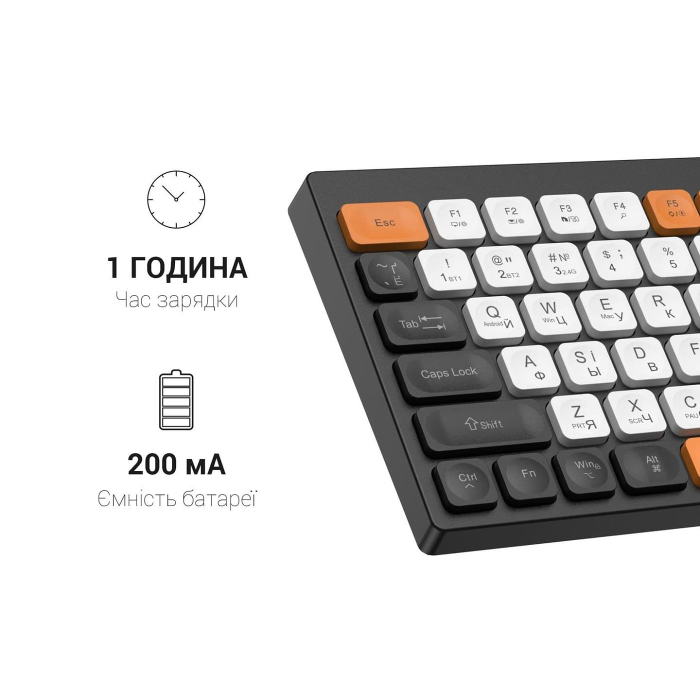Клавиатура OfficePro SK955B Wireless Black (SK955B)