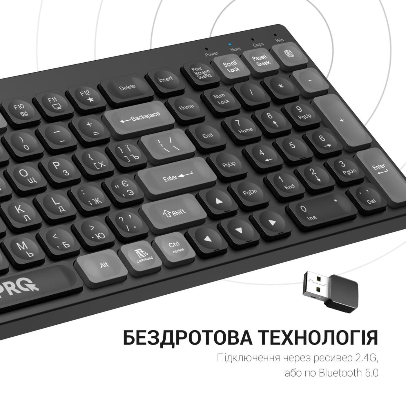 Клавіатура OfficePro SK985B Wireless Black (SK985B)