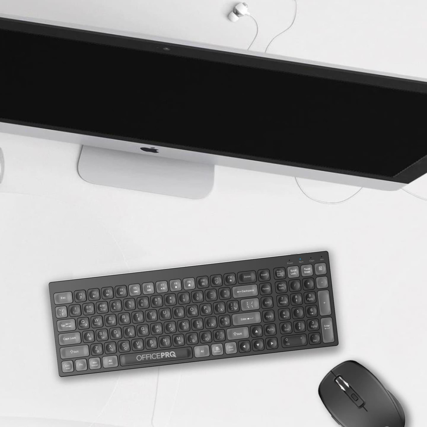 Клавіатура OfficePro SK985B Wireless Black (SK985B)