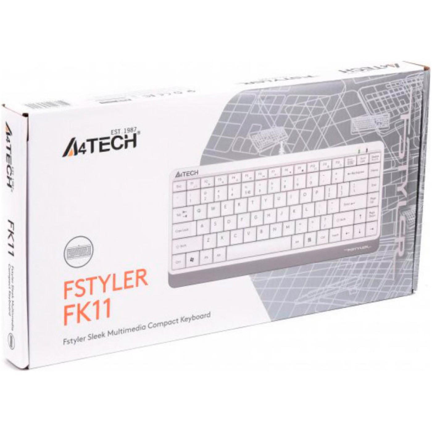 Клавіатура A4Tech Fstyler FK11 USB White (FK11 USB (White))